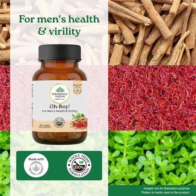 Um produto TATA - Organic India OH-Boy - 30 cápsulas vegetais
