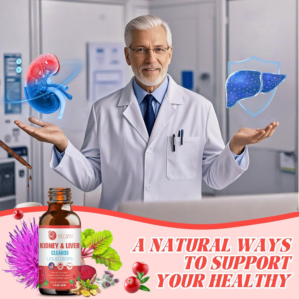 Gotas Detox e Reparadoras para Fígado e Rins