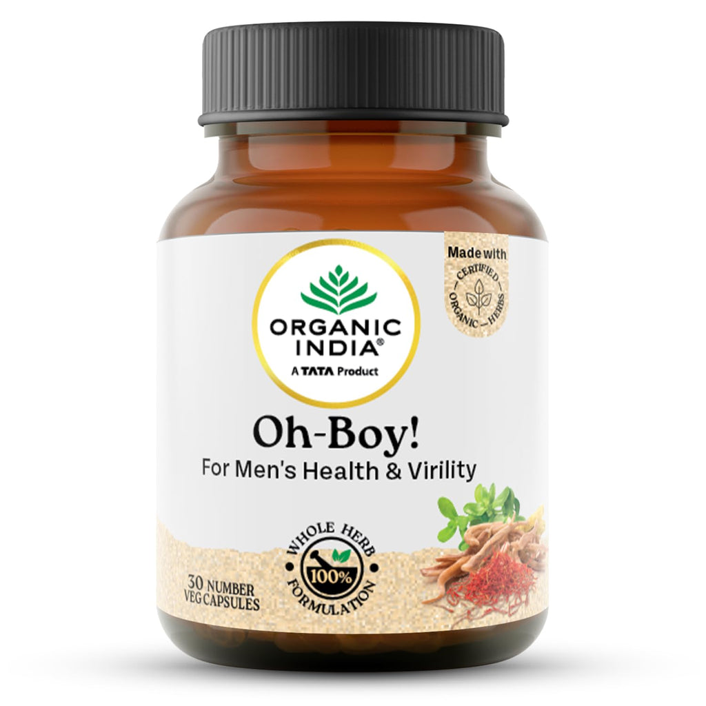 Um produto TATA - Organic India OH-Boy - 30 cápsulas vegetais